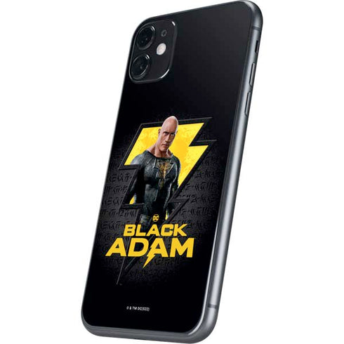 DC Comics Black Adam Movie Art Character and logo iPhone 11 Skin